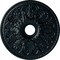Ekena Millwork Ashley Ceiling Medallion (Fits Canopies up to 4 3/4"), 23 7/8"OD x 4"ID x 2 1/8"P, Night Shade CM23ASNSF - alternate 1